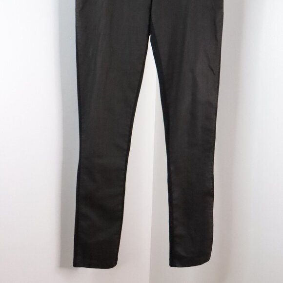 MADO Et Les Autres Women's 40 / M Black Faux Leather Panel Skinny Legging Pants - Picture 3 of 8